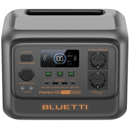 Зарядная станция BLUETTI Premium 100 V2 2000W 1024Wh купить в Украине: Киев, Днепр, Харьков, Одесса  | Низкая цена, отзывы, характеристики от TELEMART фото