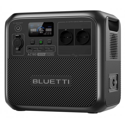 Зарядная станция BLUETTI AC180 1800W 1152Wh купить в Украине: Киев, Днепр, Харьков, Одесса  | Низкая цена, отзывы, характеристики от TELEMART фото