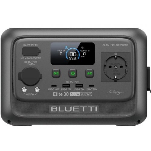 Зарядная станция BLUETTI Elite 30 V2 600W 288Wh купить в Украине: Киев, Днепр, Харьков, Одесса  | Низкая цена, отзывы, характеристики от TELEMART фото