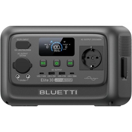 Зарядная станция BLUETTI Elite 30 V2 600W 288Wh купить в Украине: Киев, Днепр, Харьков, Одесса  | Низкая цена, отзывы, характеристики от TELEMART фото