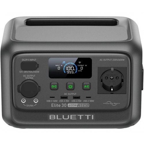 Зарядная станция BLUETTI Elite 30 V2 600W 288Wh купить в Украине: Киев, Днепр, Харьков, Одесса  | Низкая цена, отзывы, характеристики от TELEMART фото