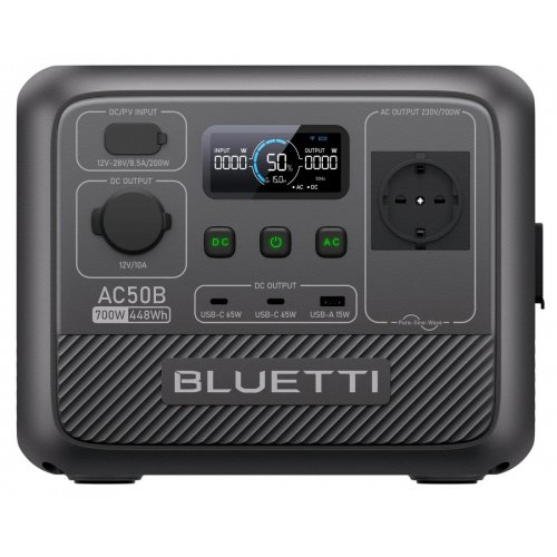 Зарядна станція BLUETTI AC50B 700W 448Wh купити в Україні: Київ, Львів, Хмельницький, Тернопіль, Івано-Франківськ | Низька ціна, відгуки, характеристики від TELEMART фото