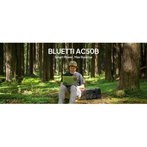 Зарядна станція BLUETTI AC50B 700W 448Wh купити в Україні: Київ, Львів, Хмельницький, Тернопіль, Івано-Франківськ | Низька ціна, відгуки, характеристики від TELEMART фото