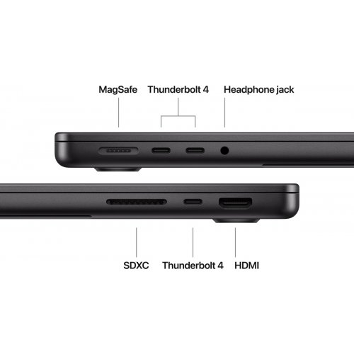 Ноутбук Apple MacBook Pro 14" M5 16/512GB 2025 (MDE04UA/A) Space Black купити в Україні: Київ, Львів, Хмельницький, Тернопіль | Низька ціна, відгуки, характеристики від TELEMART фото