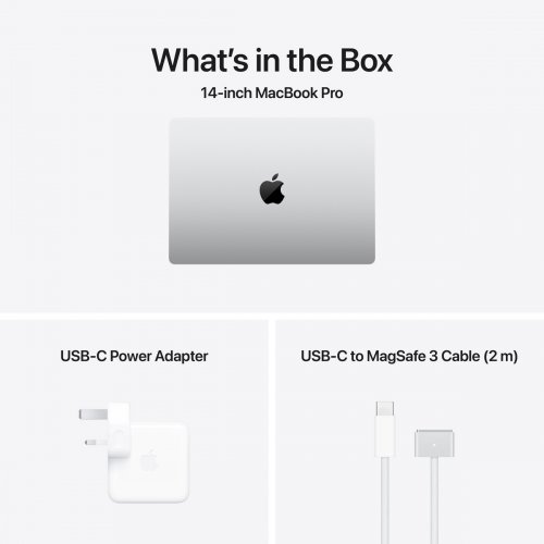 Ноутбук Apple MacBook Pro 14" M5 16/512GB 2025 (MDE44UA/A) Silver купити в Україні: Київ, Львів, Хмельницький, Тернопіль | Низька ціна, відгуки, характеристики від TELEMART фото