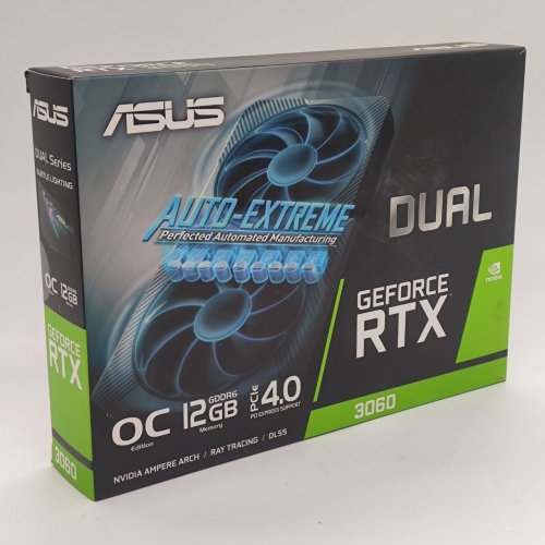 Відеокарта Asus GeForce RTX 3060 Dual OC 12288MB (DUAL-RTX3060-O12G-V2) (Відновлено продавцем, 825793) купити в Україні: Київ, Львів, Хмельницький, Тернопіль | Перевірка сумісності, низька ціна, відгуки, характеристики від TELEMART фото