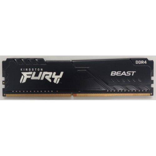 Озу Kingston DDR4 8GB 3200Mhz FURY Beast Black (KF432C16BB/8) (Восстановлено продавцом, 825870) купить в Украине: Киев, Днепр, Харьков, Одесса  | Проверка совместимости, низкая цена, отзывы, характеристики от TELEMART фото