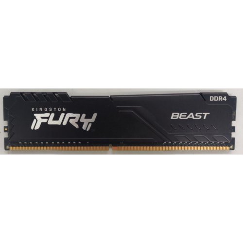Озп Kingston DDR4 8GB 3200Mhz FURY Beast Black (KF432C16BB/8) (Відновлено продавцем, 825887) купити в Україні: Київ, Львів, Хмельницький, Тернопіль | Перевірка сумісності, низька ціна, відгуки, характеристики від TELEMART фото