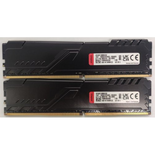 Озп Kingston DDR4 32GB (2x16GB) 3600Mhz FURY Beast Black (KF436C18BBK2/32) (Відновлено продавцем, 825888) купити в Україні: Київ, Львів, Хмельницький, Тернопіль | Перевірка сумісності, низька ціна, відгуки, характеристики від TELEMART фото