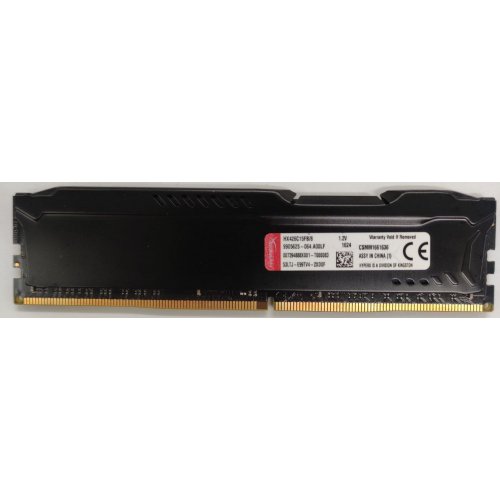 Озп Kingston DDR4 8GB 2666MHz HyperX FURY Black (HX426C15FB/8) (Відновлено продавцем, 825894) купити в Україні: Київ, Львів, Хмельницький, Тернопіль | Перевірка сумісності, низька ціна, відгуки, характеристики від TELEMART фото