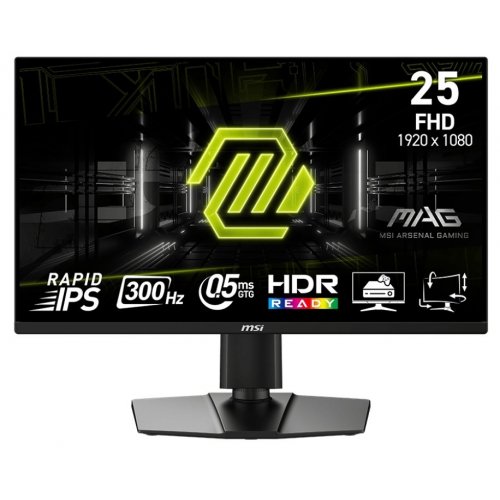 Уценка монитор MSI 24.5" MAG 255PXF Black (Вскрытая упаковка, 825912) купить в Украине: Киев, Днепр, Харьков, Одесса  | Низкая цена, отзывы, характеристики от TELEMART фото