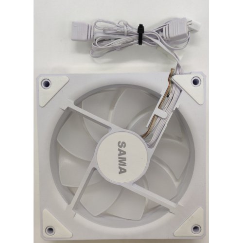 Кулер для корпуса SAMA YF1202I ARGB White (Восстановлено продавцом, 825931) купить в Украине: Киев, Днепр, Харьков, Одесса  | Проверка совместимости, низкая цена, отзывы, характеристики от TELEMART фото