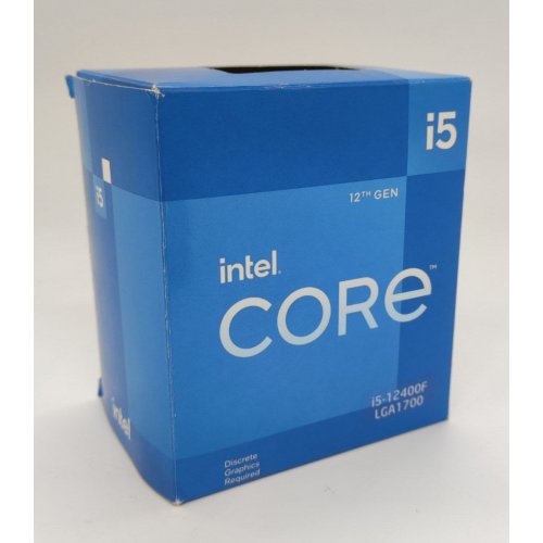 Процессор Intel Core i5-12400F 2.5(4.4)GHz 18MB s1700 Box (BX8071512400F) (Восстановлено продавцом, 825935) купить в Украине: Киев, Днепр, Харьков, Одесса  | Проверка совместимости, низкая цена, отзывы, характеристики от TELEMART фото