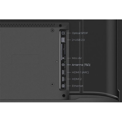 Телевізор Kivi 32" 32H820KB Black купити в Україні: Київ, Львів, Хмельницький, Тернопіль, Івано-Франківськ | Низька ціна, відгуки, характеристики від TELEMART фото