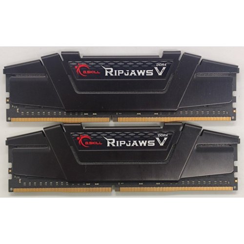 Озу G.Skill DDR4 64GB (2x32GB) 3600Mhz Ripjaws V Black (F4-3600C18D-64GVK) (Восстановлено продавцом, 826206) купить в Украине: Киев, Днепр, Харьков, Одесса  | Проверка совместимости, низкая цена, отзывы, характеристики от TELEMART фото