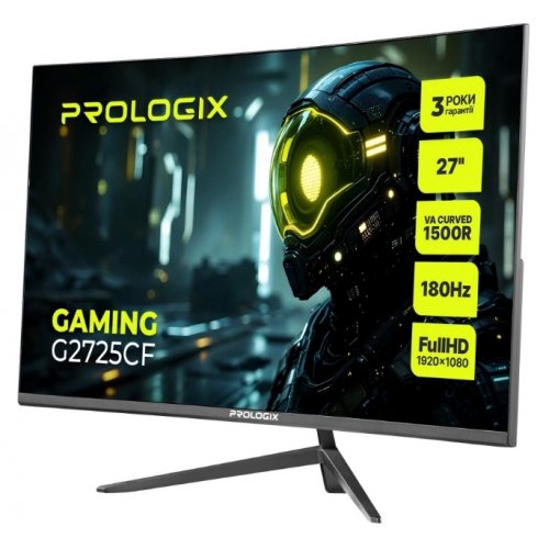 Монітор Prologix 27" Gaming G2725CF Black купити в Україні: Київ, Львів, Хмельницький, Тернопіль | Низька ціна, відгуки, характеристики від TELEMART фото