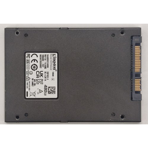 Ssd-диск Kingston SSDNow A400 TLC 480GB 2.5'' (SA400S37/480G) (Відновлено продавцем, 826302) купити в Україні: Київ, Львів, Хмельницький, Тернопіль, Івано-Франківськ | Перевірка сумісності, низька ціна, відгуки, характеристики від TELEMART фото
