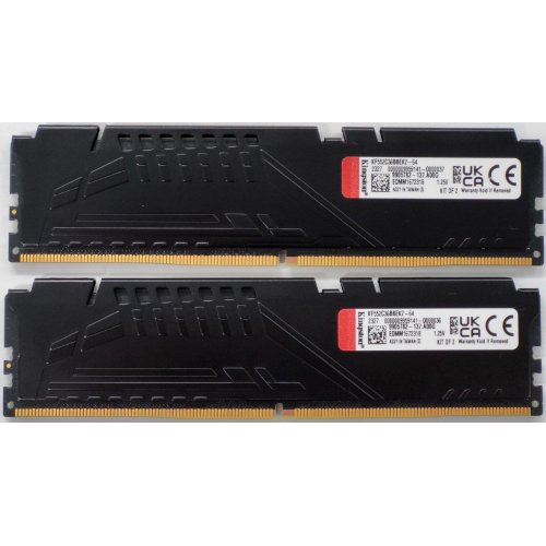 Озу Kingston DDR5 64GB (2x32GB) 5200Mhz FURY Beast Black (KF552C36BBEK2-64) (Восстановлено продавцом, 826331) купить в Украине: Киев, Днепр, Харьков, Одесса  | Проверка совместимости, низкая цена, отзывы, характеристики от TELEMART фото