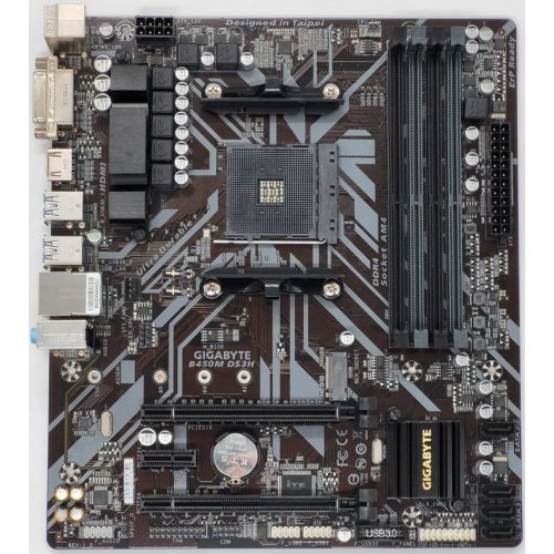 Материнська плата Gigabyte B450M DS3H (sAM4, AMD B450) (Відновлено продавцем, 826346) купити в Україні: Київ, Львів, Хмельницький, Тернопіль, Івано-Франківськ | Перевірка сумісності, низька ціна, відгуки, характеристики від TELEMART фото
