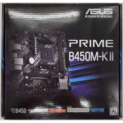 Материнская плата Asus PRIME B450M-K II (sAM4, AMD B450) (Восстановлено продавцом, 826348) купить в Украине: Киев, Днепр, Харьков, Одесса  | Проверка совместимости, низкая цена, отзывы, характеристики от TELEMART фото