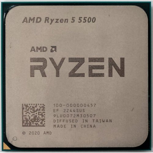 Процесор AMD Ryzen 5 5500 3.6(4.2)GHz 16MB sAM4 Tray (100-000000457) (Відновлено продавцем, 826357) купити в Україні: Київ, Львів, Хмельницький, Тернопіль, Івано-Франківськ | Перевірка сумісності, низька ціна, відгуки, характеристики від TELEMART фото