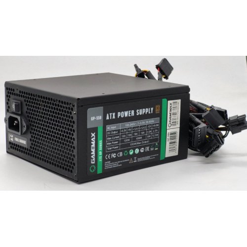 Блок питания GAMEMAX GP-550 550W (GP-550) (Восстановлено продавцом, 826358) купить в Украине: Киев, Днепр, Харьков, Одесса  | Проверка совместимости, низкая цена, отзывы, характеристики от TELEMART фото