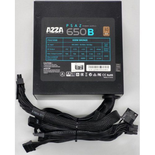 Блок питания Azza 650W (PSAZ-650W) (Восстановлено продавцом, 826363) купить в Украине: Киев, Днепр, Харьков, Одесса  | Проверка совместимости, низкая цена, отзывы, характеристики от TELEMART фото