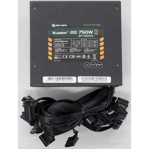 Блок живлення High Power 750W Bronze (HP1-M750BR-H12S) (Відновлено продавцем, 826519) купити в Україні: Київ, Львів, Хмельницький, Тернопіль, Івано-Франківськ | Перевірка сумісності, низька ціна, відгуки, характеристики від TELEMART фото