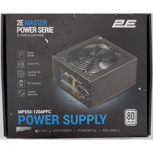 Блок питания 2E Master Power 550W (2E-MP550-120APFC) (Восстановлено продавцом, 826521) купить в Украине: Киев, Днепр, Харьков, Одесса  | Проверка совместимости, низкая цена, отзывы, характеристики от TELEMART фото