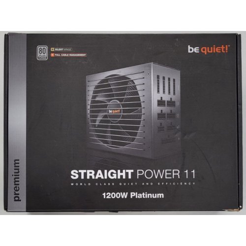 Блок питания Be Quiet! Straight Power 11 Platinum 1200W (BN310) (Восстановлено продавцом, 826533) купить в Украине: Киев, Днепр, Харьков, Одесса  | Проверка совместимости, низкая цена, отзывы, характеристики от TELEMART фото
