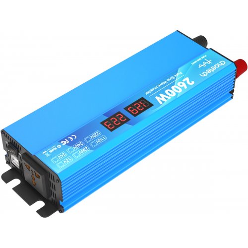 Інвертор Choetech 1300W (CJ2600Q-V2) купити в Україні: Київ, Львів, Хмельницький, Тернопіль, Івано-Франківськ | Низька ціна, відгуки, характеристики від TELEMART фото