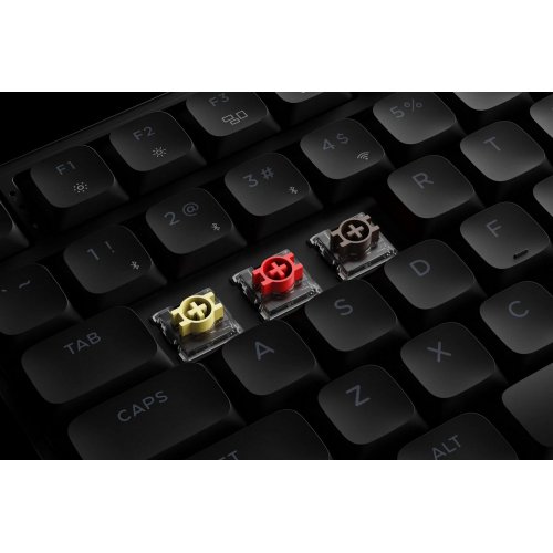 Клавіатура Keychron J1 82 Key RGB Hot-Swap Red Switch (J1-H1-UA) Black купити в Україні: Київ, Львів, Хмельницький, Тернопіль, Івано-Франківськ | Низька ціна, відгуки, характеристики від TELEMART фото