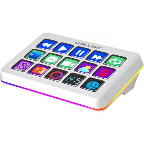 Контролер для стрімінга Fifine Stream Deck D6 White купити в Україні: Київ, Львів, Хмельницький, Тернопіль, Івано-Франківськ | Низька ціна, відгуки, характеристики від TELEMART фото