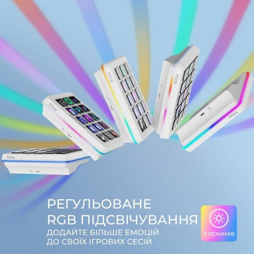 Контролер для стрімінга Fifine Stream Deck D6 White купити в Україні: Київ, Львів, Хмельницький, Тернопіль, Івано-Франківськ | Низька ціна, відгуки, характеристики від TELEMART фото