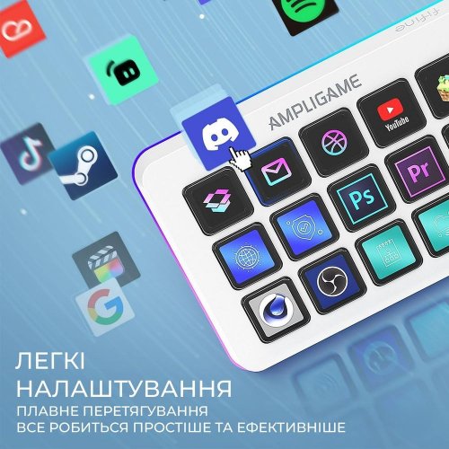 Контролер для стрімінга Fifine Stream Deck D6 White купити в Україні: Київ, Львів, Хмельницький, Тернопіль, Івано-Франківськ | Низька ціна, відгуки, характеристики від TELEMART фото