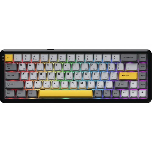 Клавіатура Ajazz AK680 MAX RGB Magnetic Switches (AK680-M-BGY-AW) Black купити в Україні: Київ, Львів, Хмельницький, Тернопіль, Івано-Франківськ | Низька ціна, відгуки, характеристики від TELEMART фото