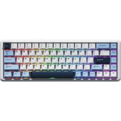 Клавіатура Ajazz AK680 MAX RGB Magnetic Switches (AK680-M-BWD-AW) White