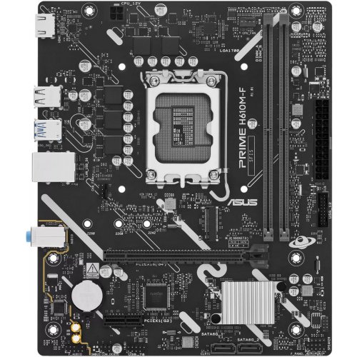 Материнська плата Asus PRIME H610M-F (s1700, Intel H610) купити в Україні: Київ, Львів, Хмельницький, Тернопіль, Івано-Франківськ | Перевірка сумісності, низька ціна, відгуки, характеристики від TELEMART фото