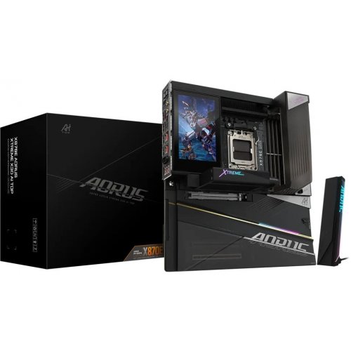 Материнська плата Gigabyte X870E AORUS XTREME X3D AI TOP (sAM5, AMD X870E) купити в Україні: Київ, Львів, Хмельницький, Тернопіль, Івано-Франківськ | Перевірка сумісності, низька ціна, відгуки, характеристики від TELEMART фото
