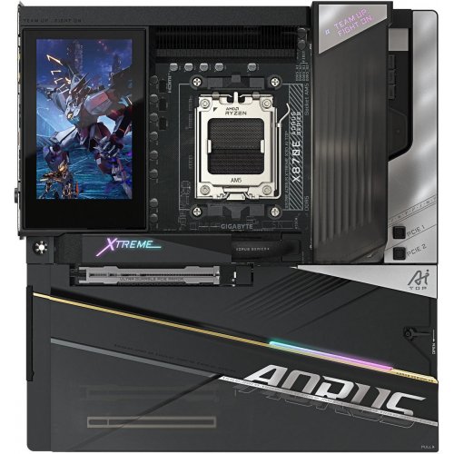 Материнська плата Gigabyte X870E AORUS XTREME X3D AI TOP (sAM5, AMD X870E) купити в Україні: Київ, Львів, Хмельницький, Тернопіль, Івано-Франківськ | Перевірка сумісності, низька ціна, відгуки, характеристики від TELEMART фото