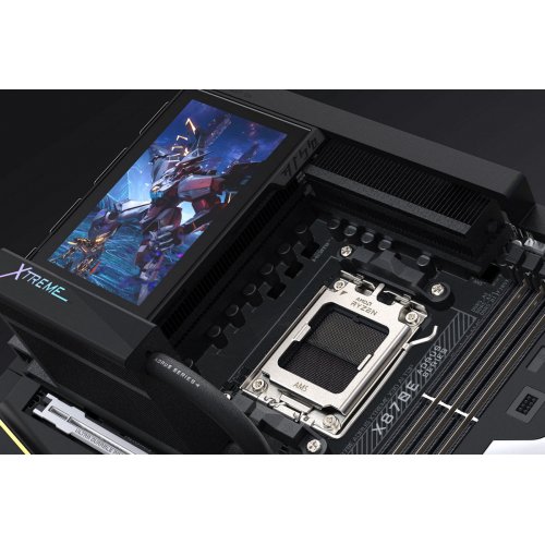 Материнська плата Gigabyte X870E AORUS XTREME X3D AI TOP (sAM5, AMD X870E) купити в Україні: Київ, Львів, Хмельницький, Тернопіль, Івано-Франківськ | Перевірка сумісності, низька ціна, відгуки, характеристики від TELEMART фото