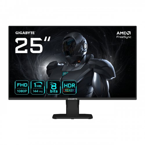 Монітор Gigabyte 24.5" GS25F14 Black купити в Україні: Київ, Львів, Хмельницький, Тернопіль, Івано-Франківськ | Низька ціна, відгуки, характеристики від TELEMART фото