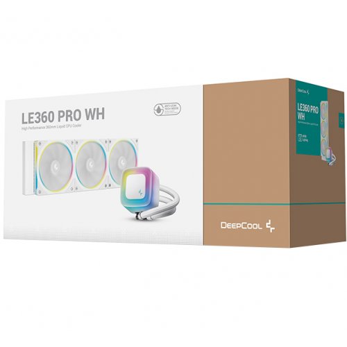Готовая СВО Deepcool LE360 PRO (R-LE360PRO-WHAMMC-G-1) White купить в Украине: Киев, Днепр, Харьков, Одесса  | Проверка совместимости, низкая цена, отзывы, характеристики от TELEMART фото