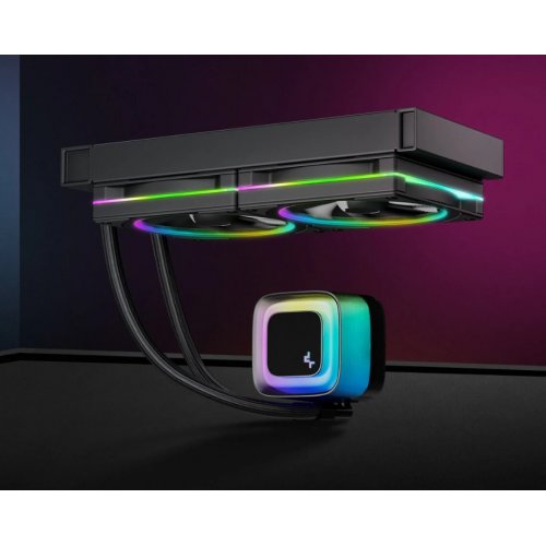 Готовая СВО Deepcool LE240 PRO (R-LE240PRO-BKAMMC-G-1) Black купить в Украине: Киев, Днепр, Харьков, Одесса  | Проверка совместимости, низкая цена, отзывы, характеристики от TELEMART фото