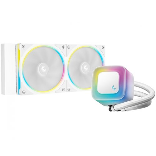 Готовая СВО Deepcool LE240 PRO (R-LE240PRO-WHAMMC-G-1) White купить в Украине: Киев, Днепр, Харьков, Одесса  | Проверка совместимости, низкая цена, отзывы, характеристики от TELEMART фото