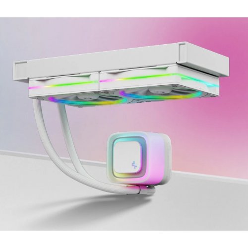 Готовая СВО Deepcool LE240 PRO (R-LE240PRO-WHAMMC-G-1) White купить в Украине: Киев, Днепр, Харьков, Одесса  | Проверка совместимости, низкая цена, отзывы, характеристики от TELEMART фото