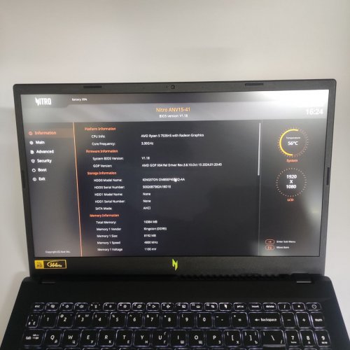 Ноутбук Acer Nitro V 15 ANV15-41 (NH.QSFEU.007) Obsidian Black (Восстановлено продавцом, 826700) купить в Украине: Киев, Днепр, Харьков, Одесса  | Низкая цена, отзывы, характеристики от TELEMART фото