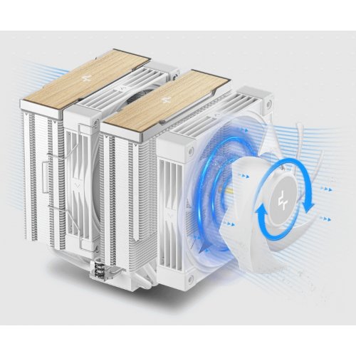 Кулер Deepcool AK620 G2 (R-AK620G2-WHNNMN-GJD) White купити в Україні: Київ, Львів, Хмельницький, Тернопіль, Івано-Франківськ | Перевірка сумісності, низька ціна, відгуки, характеристики від TELEMART фото