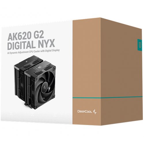 Кулер Deepcool AK620 G2 DIGITAL NYX (R-AK620G2-BKNNMN-GJD-1) Black купить в Украине: Киев, Днепр, Харьков, Одесса  | Проверка совместимости, низкая цена, отзывы, характеристики от TELEMART фото