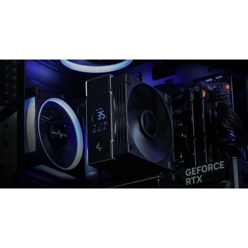 Кулер Deepcool AK400 G2 DIGITAL NYX (R-AK400G2-BKNNMN-GJD-1) Black купить в Украине: Киев, Днепр, Харьков, Одесса  | Проверка совместимости, низкая цена, отзывы, характеристики от TELEMART фото